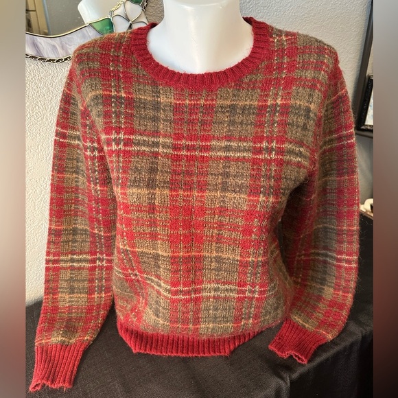 Denim Supply Ralph Lauren Vintage  Shetland Wool Knit Sweater Women’s Size M - Picture 1 of 7